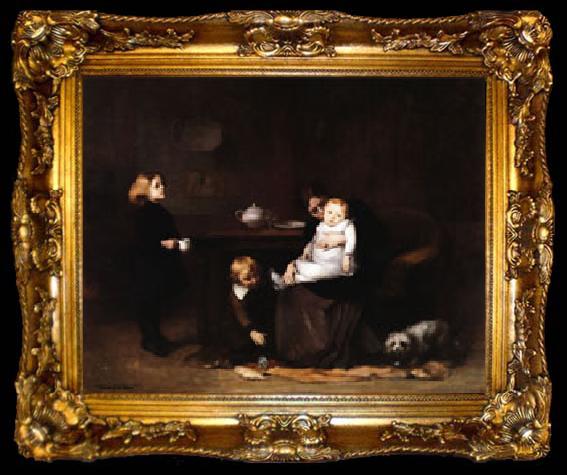 framed  Eugene Carriere The Sick Child, ta009-2